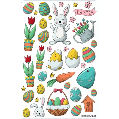 Easter sticker sheet