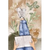Books postcard | Atvirukai