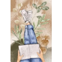Books postcard | Atvirukai