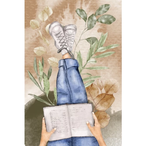Books postcard | Atvirukai