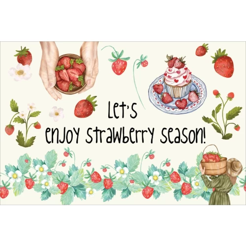 Postcard #1749 | Let’s enjoy Strawberry Season