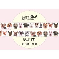 Washi tape #098: Let’s love all the dogs in the world!