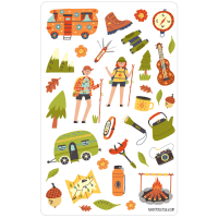 Sticker sheet #139: Camping season, MIDI