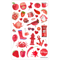 Sticker sheet #141: Random Red Things, MIDI