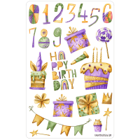 Sticker sheet #148: Happy Birthday! MAXI