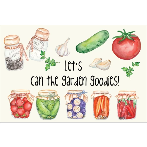 Postcard #1780 | Let’s Can the Garden Goodies