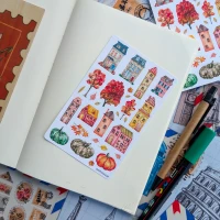 Sticker sheet #162: Autumn Houses, MAXI