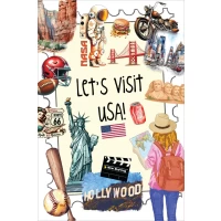 Let's visit... postcard series no. 09 | Let's visit USA!
