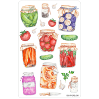 Sticker sheet #161: Canning Supply, MIDI