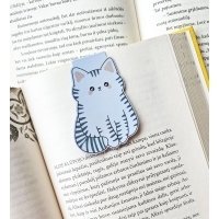 Magnetic Bookmark #01: Grey Cat