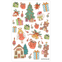 Sticker sheet #171: Christmas cuties, MIDI