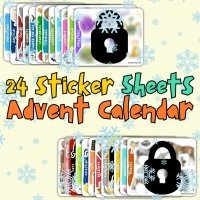 Exclusive 24 sticker sheets Advent Calendar