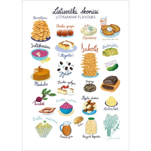 Chestnut&Pie postcard #017: Lietuviški skoniai / Lithuanian flavours