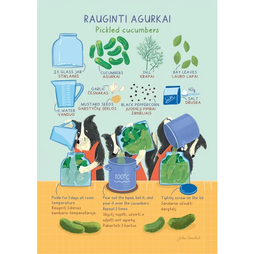 Chestnut&Pie postcard #011: Rauginti Agurkai
