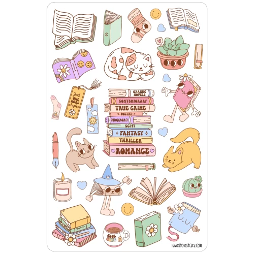 Sticker sheet #178: Read and Chill, MAXI
