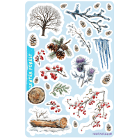 Sticker sheet #177: Winter Forest, MIDI
