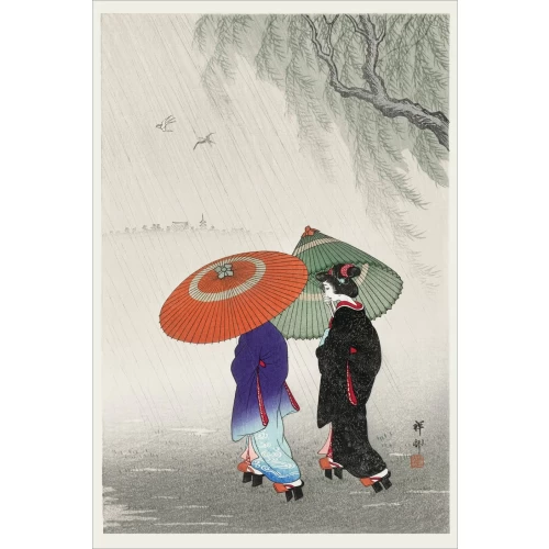 Postcard #1989 | Two Women in the Rain