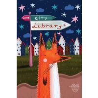 Postcard #2056 | Fox Goes to the Library