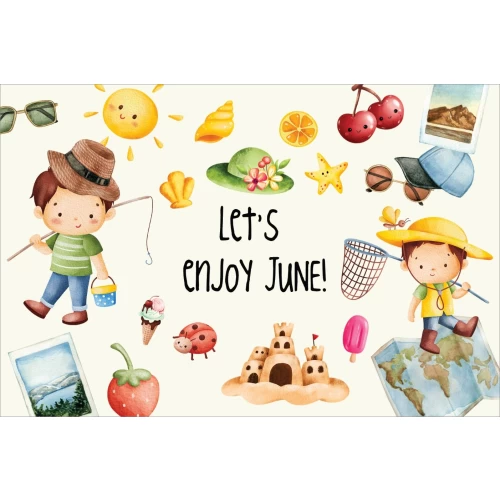 Let's enjoy... postcard series #06: Let's enjoy June!
