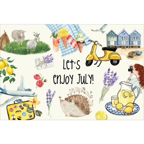 Let's enjoy... postcard series #07: Let's enjoy July!