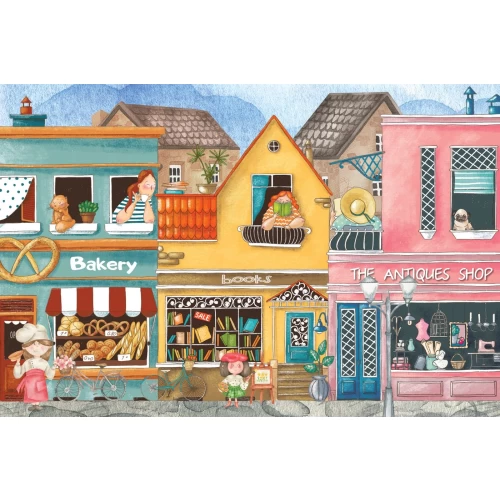 Postcard #2110 | A Cozy Street Scene