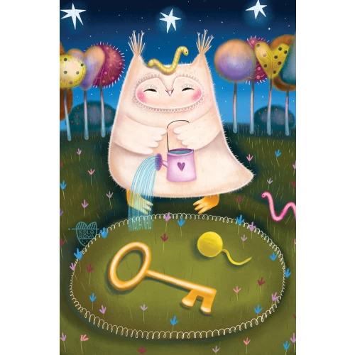 Postcard #2123 | Gardening Owl