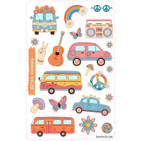 Sticker sheet #213: Retro summer, MAXI
