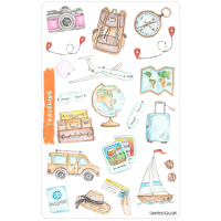 Sticker sheet #212: Traveling, MAXI