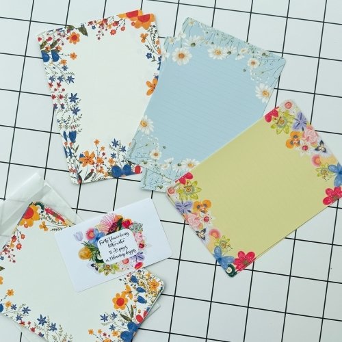 Floral Letter Writing Set | 15 A5 Sheets (3 Designs) - Image 5