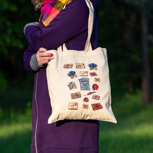 Canvas Tote Bag: Happy Mail!