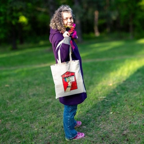 Linen Tote Bag: Mail Day!