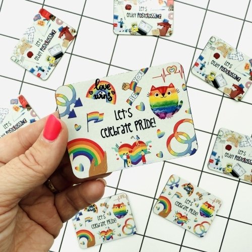 Fridge magnet – Let's celebrate pride!