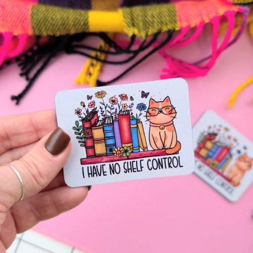 Fridge magnet – Books and Cat