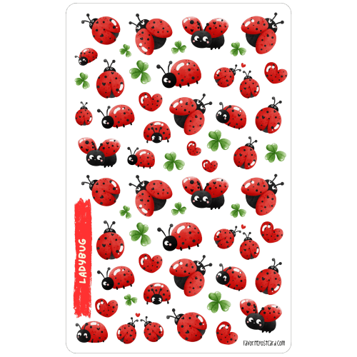 Sticker sheet #220: Ladybug