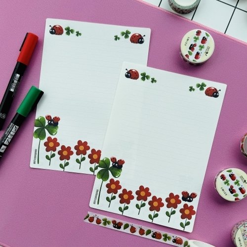 Ladybug Letter Paper Set | 15 A5 Sheets