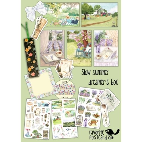 🌿 Slow Summer Dreamer’s Box – Limited Edition Stationery Set - Image 3