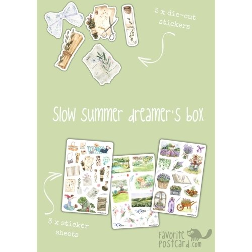 🌿 Slow Summer Dreamer’s Box – Limited Edition Stationery Set - Image 4