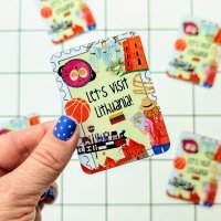 Fridge magnet – Let's visit Lithuania!
