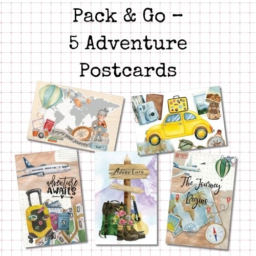 5 Postcard Set: Adventure