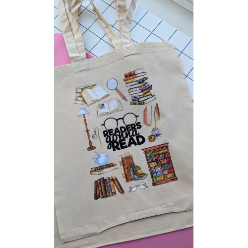 Canvas Tote Bag: Readers Gonna Read - Image 2