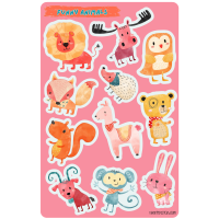 Sticker sheet #222: Funny Animals
