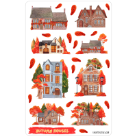 Sticker sheet #228: Autumn Houses