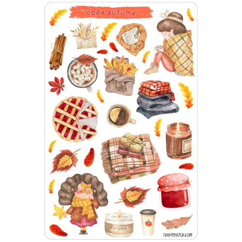 Sticker sheet #230: Cozy Autumn