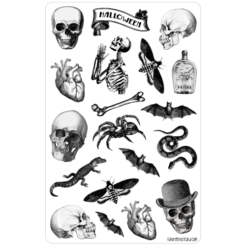 Sticker sheet #225: Retro Halloween