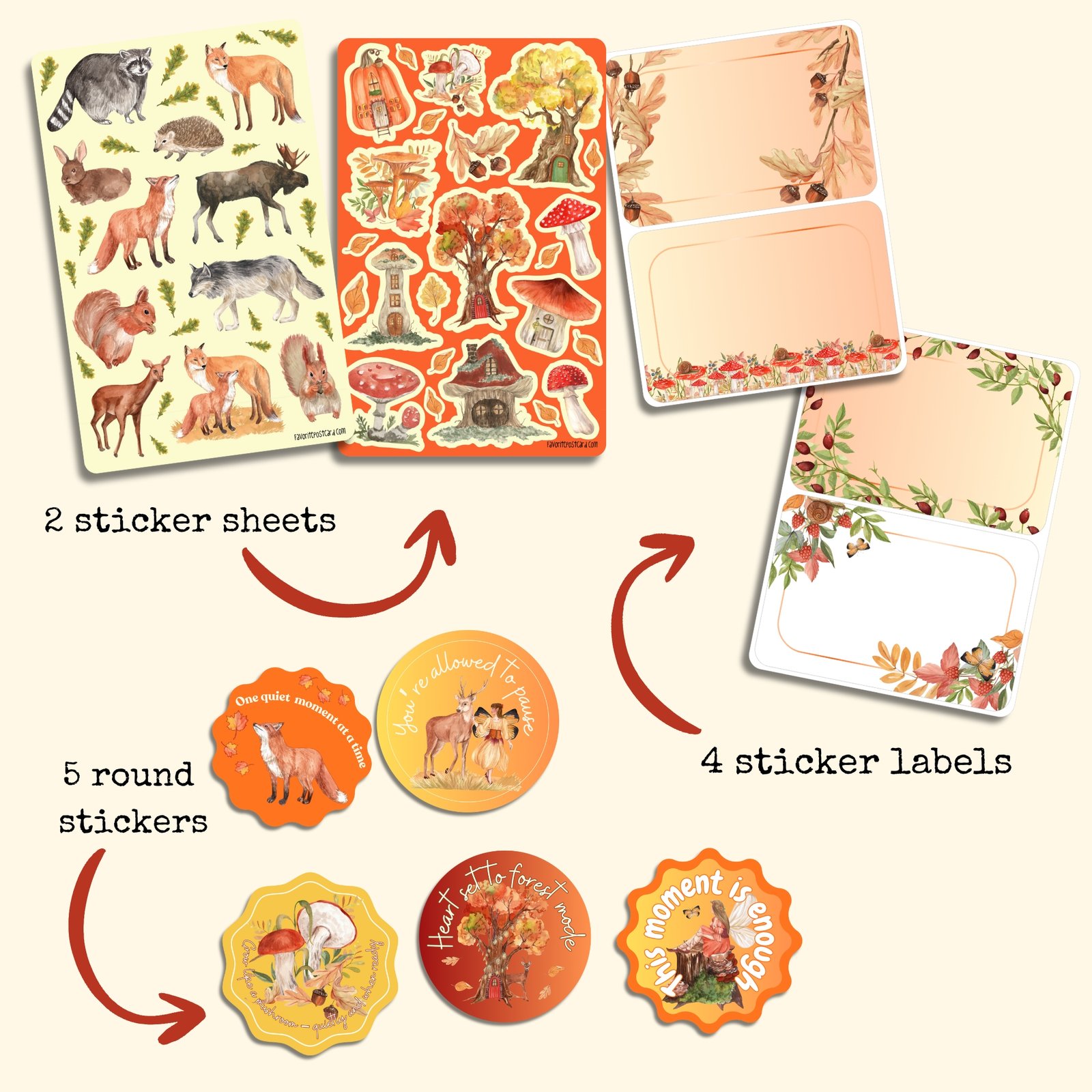 Autumn in the Forest Box – Limited Edition Stationery Set - Image 4