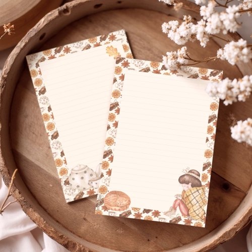 A5 size Notepad/Letter pad: Cozy Autumn