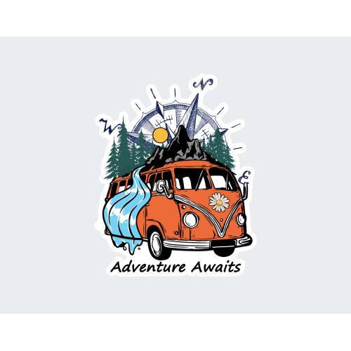 Vinyl sticker #076: Maybe Adventure. Definitely Mountains - Image 2