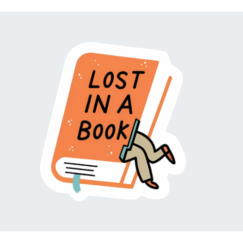 Vinyl sticker #083: Lost in a book - Image 2