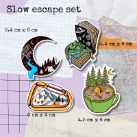 Slow Escape vinyl sticker set