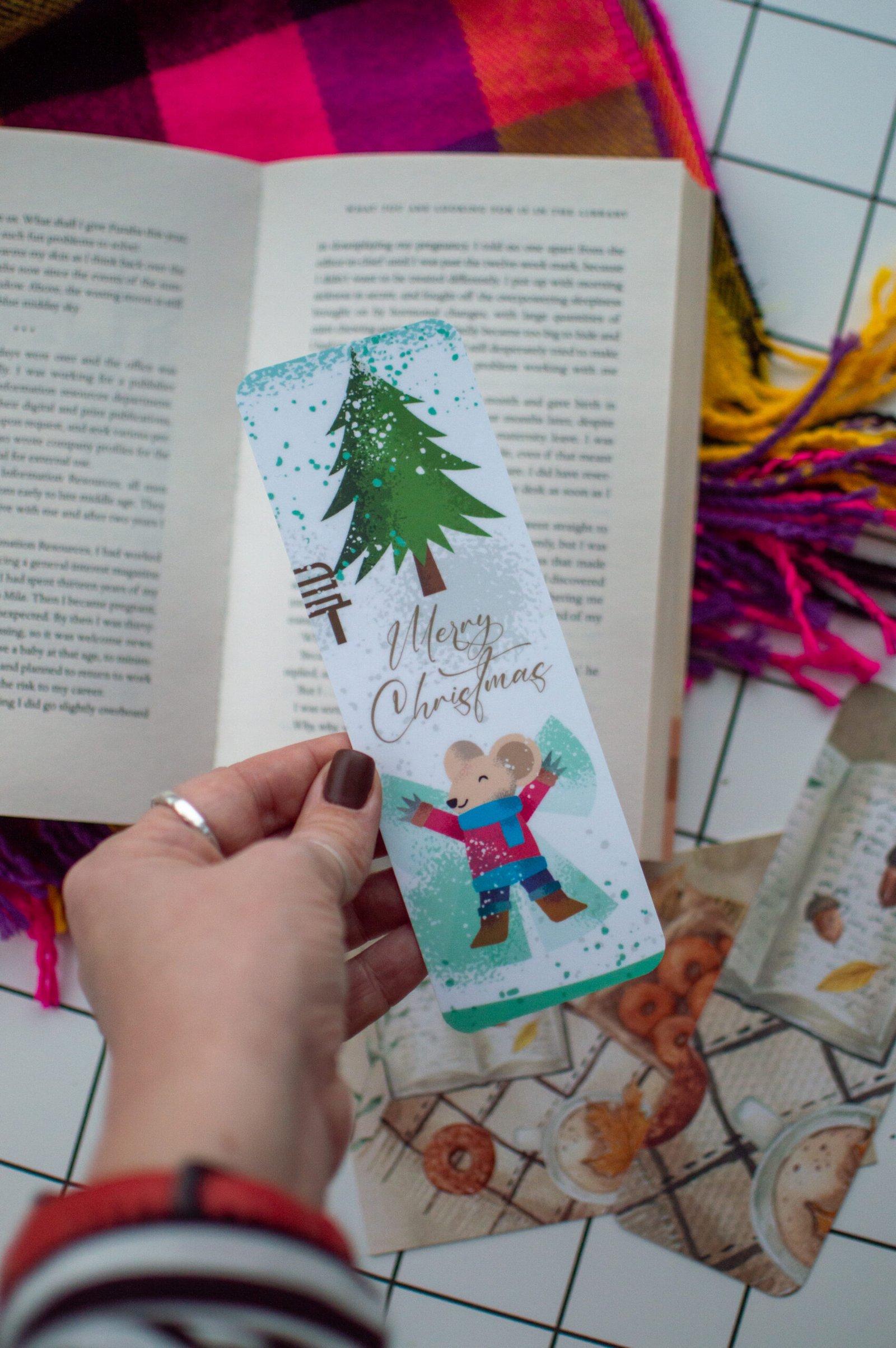 Bookmark #93: Merry Christmas Mouse - Image 2